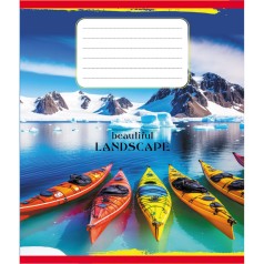 Зошит учнівський "Байдарки" 018-540017L-4 в лінію, 18 аркушів 