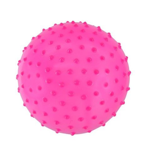 Детский Мячик с шипами MB0113 резиновый 20 см, 68 грамм Розовый