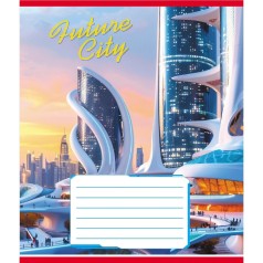 Зошит учнівський "Міста майбутнього" 024-550177K-2 в клітинку, 24 аркуші