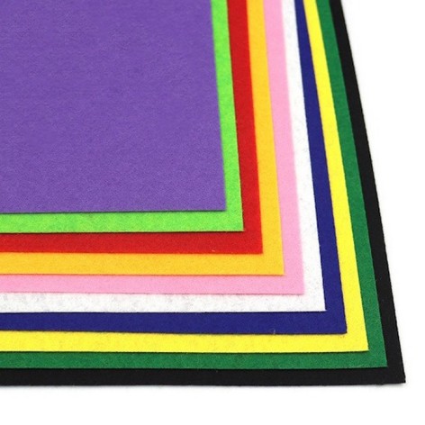 Фетрові листи для рукоділля HQK170-MIX 1,2 мм, A4