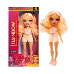 Дитяча ігрова лялька Персик Rainbow High 987970 серії "ОРР" з аксесуарами