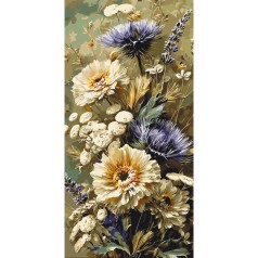Картина за номерами "Польовий букет" LW5195, 40х80 см