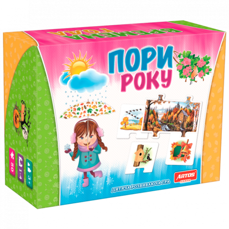 Настільна розвиваюча дитяча гра Artos Games "Пори року" 0567