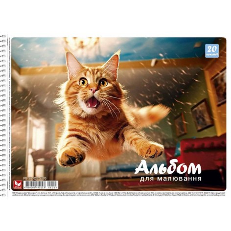 Альбом для рисования PB-SC-020-8005-3 спираль 20 листов