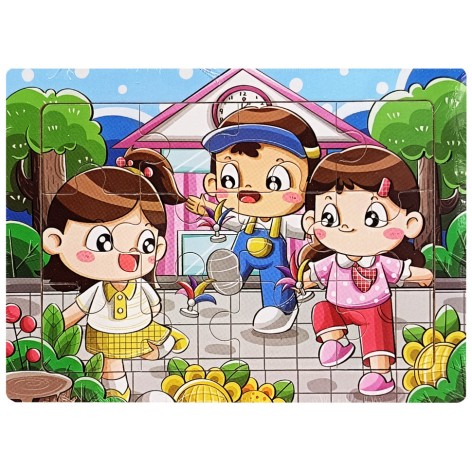 Дитячий дерев'яний пазл-вкладиш 