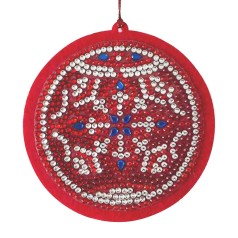 Набір для творчості зі стразами "Святкова куля" 178451, 10х10 см