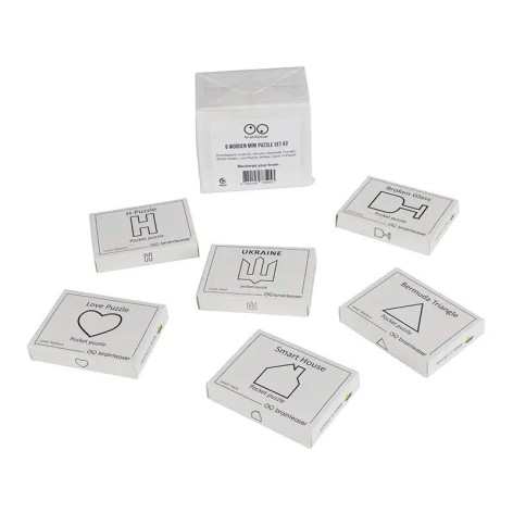 Набір дерев'яних головоломок "Wooden mini puzzle set #2" set2en 6 штук