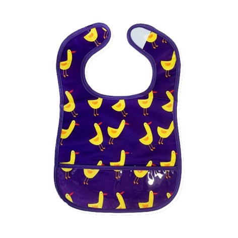 Дитячий слинявчик клейончатий MGZ-0601(Violet) на липучці