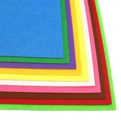 Фетрові листи для рукоділля HQ170-MIX3, 1,2 мм, A4