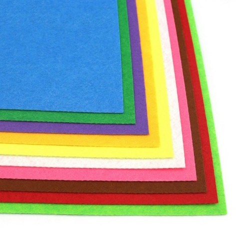 Фетрові листи для рукоділля HQ170-MIX3, 1,2 мм, A4