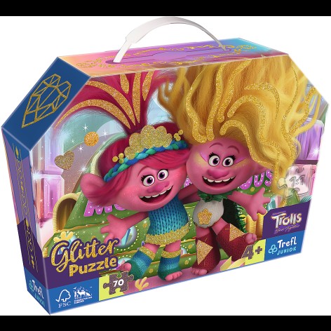 Пазли - (70 елм.) Глітерні  - 