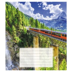 Зошит учнівський "Поїзд" 018-540246L-1 в лінію, 18 аркушів