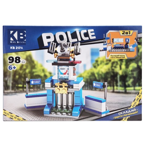 Дитячий конструктор Поліцейська серія Police KB 217A 2 в 1, 98 деталей