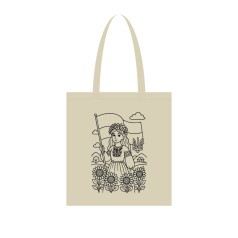 Екосумка для покупок "Вільна та незалежна" Сумка-шоппер 190CCT-10, 38 x 42 см (190г/м2)