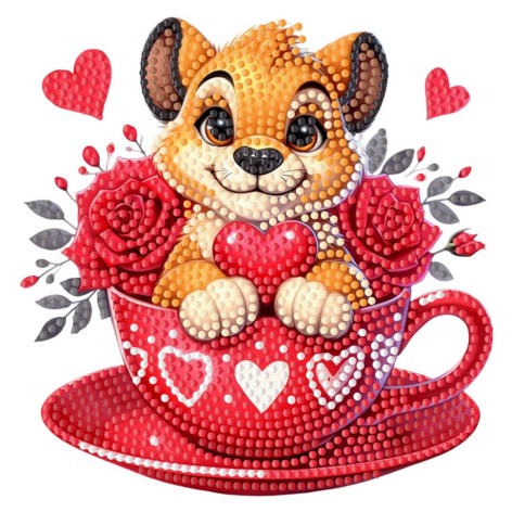 Алмазна мозаїка "Тигреня" ZAV1818-10, 18х18 см