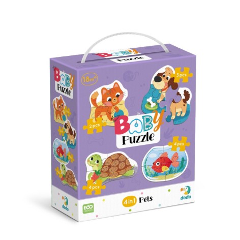 Дитячий пазл 4 в 1 "Baby puzzle. Домашні тварини" DoDo Toys 300688 набір 4 в 1