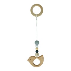 Дитячий дерев'яний гризунок "Пташка" MGZ-0410-1 з підвіскою