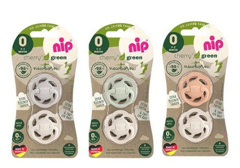 Пустушка кругла Cherry Green Newborn (до 2 м),(2 шт), колір- MIX (NIP)