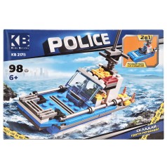 Детский конструктор Полицейская серия Police KB 217B 2 в 1, 98 деталей