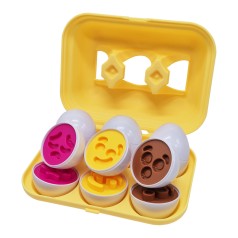 Сортер-головоломка Монтессорі Яйця зі смайлами DF29A 6 шт.