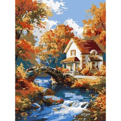 Картина за номерами "Затишок у природі" ©art_selena_ua KHO6354, 30х40 см 