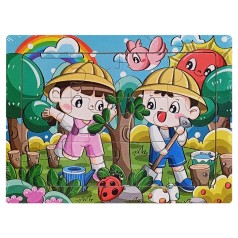 Детский деревянный пазл-вкладыш 