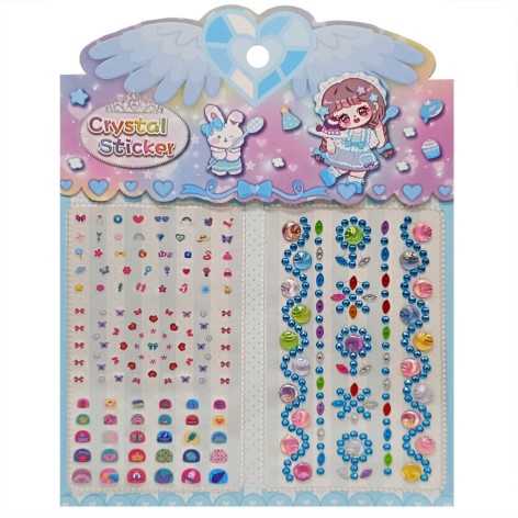 Наклейка камни XY-008-1(Blue) для авто, ноутбуков, телефонов