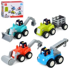 Набір дитячий інерційних машинок "Будівельні" HA7906 в наборі 4 штуки