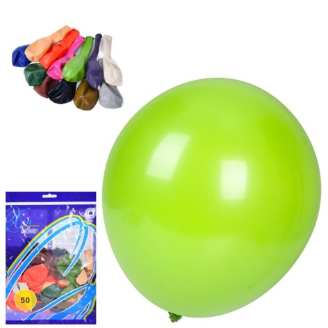 Повітряні кульки MK 5180-1, 12 дюймів 50 штук