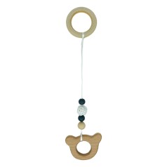 Дитячий дерев'яний гризунок "Ведмедик" MGZ-0410-2 з підвіскою
