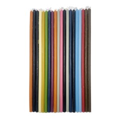 Набір кольорових свічок Mix-20, 0,6 см, 20 см, 20 штук у комплекті