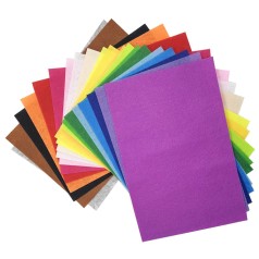 Набір фетру середньої жорсткості FTRMIX-20, 1 мм, 20х30 см, 20 аркушів, мікс кольорів