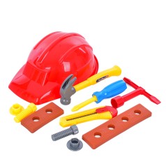 Дитячий набір інструментів SP818-8-9(Red) каска, молоток, болти