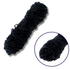 Пряжа плюшева синель PP116, 100 грам, 100% поліестер, чорний