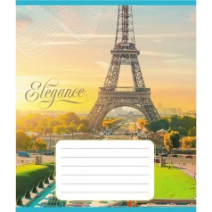 Зошит учнівський "Міста Європи" 024-550207K-1 в клітинку, 24 аркуші