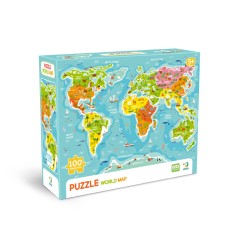 Пазли класичні "Карта світу" 300704, 100 елементів