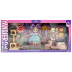 Дитяча іграшкова лялька "YQE-Girl" Bambi 3688-183A, з аксесуарами 