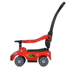 Дитяча каталка-толокар M 5728L-3 червоний, з батьківською ручкою