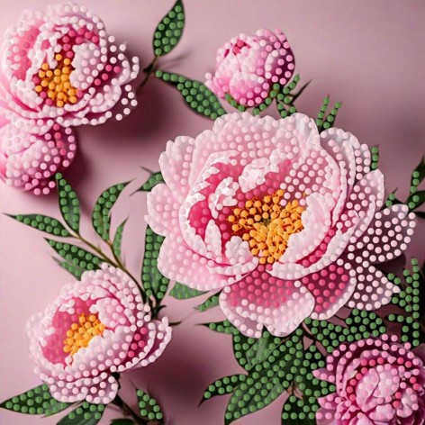 Алмазна мозаїка "Рожева мрія" ZAV1818-13, 18х18 см