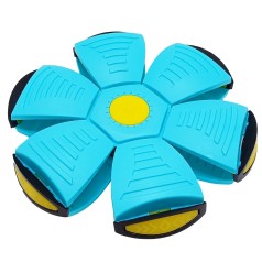 Летючий трансформерний м'яч 1002-3(Turquoise) світиться