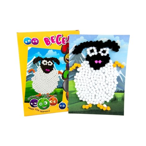 Набор для творчества "Овечка" Strateg 30994 веселые помпоны
