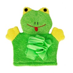 Мочалка-перчатка для купания малышей MGZ-0911(Green) Лягушка