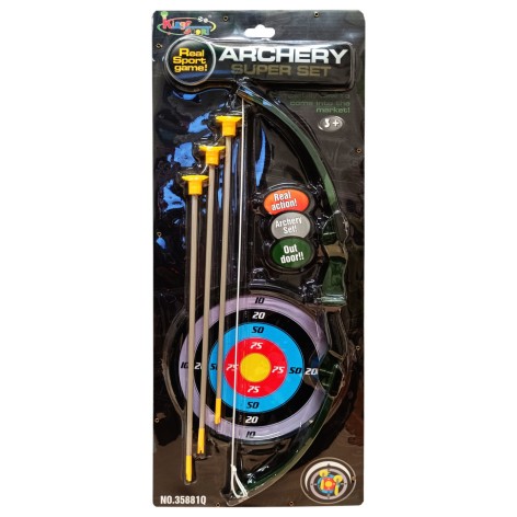 Ігровий набір Лук і стріли M 1396 на присосках, мішень