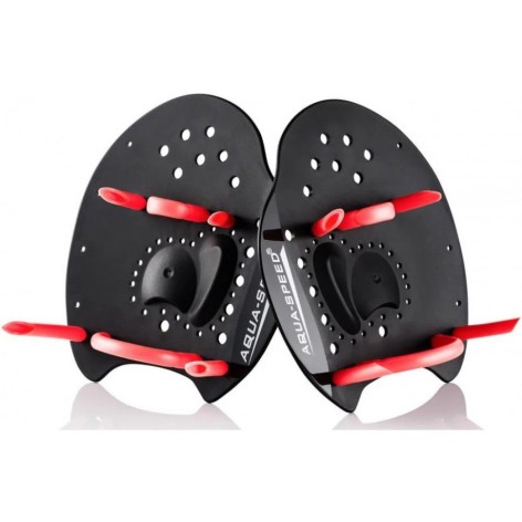 Лопатки для плавання SKILL PADDLE 1789 Aqua Speed ​​147-07S чорний, червоний