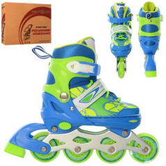 Ролики раздвижные Profi A4141-S-BL размер(31-34)