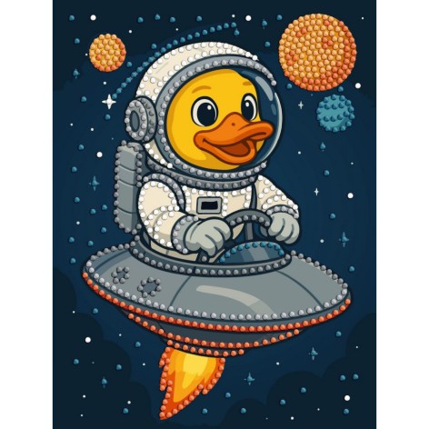 Алмазна мозаїка з частковою викладкою 