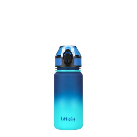 Дитяча пляшка для води LittleBig UZSPACE 3020(Blue-Green) 350 мл, синьо-зелена