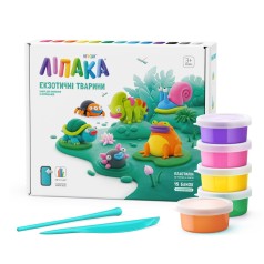 Меганабор самозатвердевающего пластилина Экзотические животные ЛИПАКА 15025-UA01