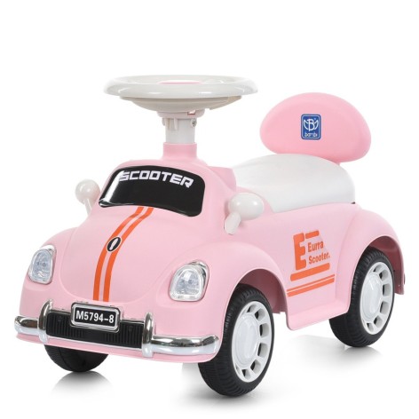 Детская каталка-толокар M 5794-8 розовый, до 30 кг