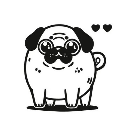 Картина-трафарет для розфарбовування піском 